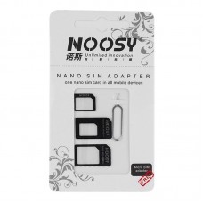 Адаптер Noosy для сим-карт разного формата + ключ для iPhone, iPad