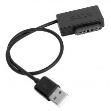 Переходник USB на Slim SATA для ноутбучных DVD