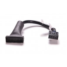 Переходник 2х USB2.0 F (9-pin) на 2х USB3.0 M (20-pin)