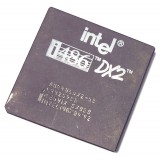 Процессор Intel i486 DX2 SX808, Socket 1, Socket 2, Socket 3, 50 МГц, б/у