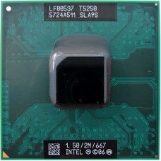 Процессор для ноутбука Intel Core 2 Duo Mobile T5250, Socket P, 1.5 ГГц, б/у
