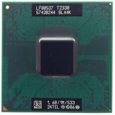 Процессор для ноутбука Intel Pentium Dual-Core Mobile T2330, Socket P, 1.6 ГГц, б/у