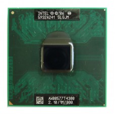 Процессор для ноутбука Intel Pentium Dual-Core Mobile T4300, Socket P, 2.1 ГГц, б/у