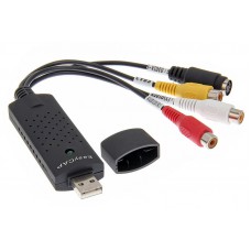 Внешняя плата USB 2.0 EasyCap для аналогового видеозахвата (VHS), конвертер в DVD видео 