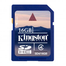 Карта памяти SDHC Kingston SD4/16GB, класс 4, 16 Гб