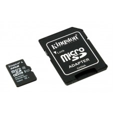 Карта памяти microSDHC Kingston SDС10/32GB + переходник на SD, класс 10, 32 Гб